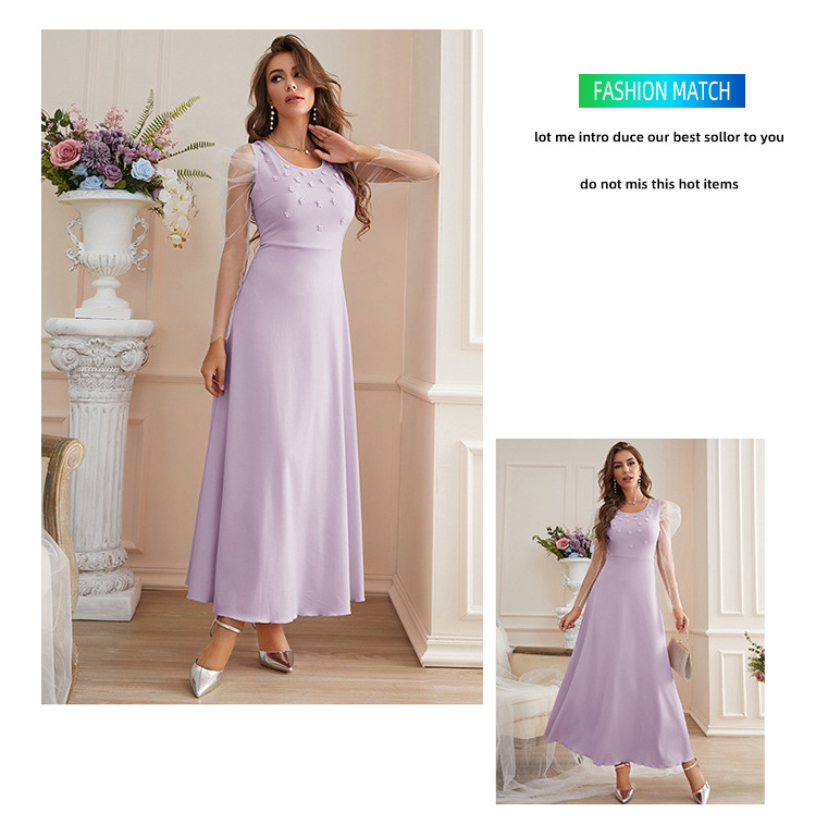 Dámské oblečení nové produkty přeshraniční narozeninové párty síťované šaty_voghion.com