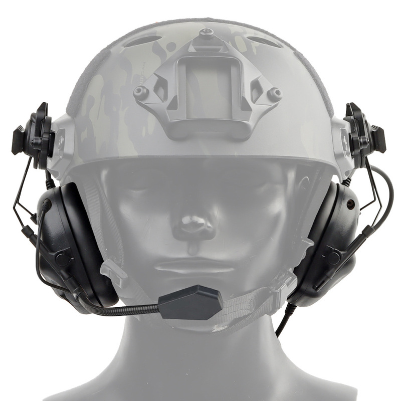 メーカー直販第5世代IPSC戦術ヘルメットヘッドセットのヘルメット式通信ヘッドセットの音を拾い、騒音を低減します。|undefined