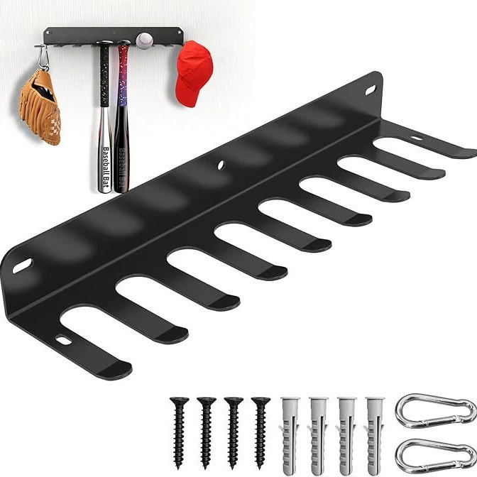 Настенная подставка для бейсболок из металла, креативный держатель для клюшек и мячей, оптовая продажа