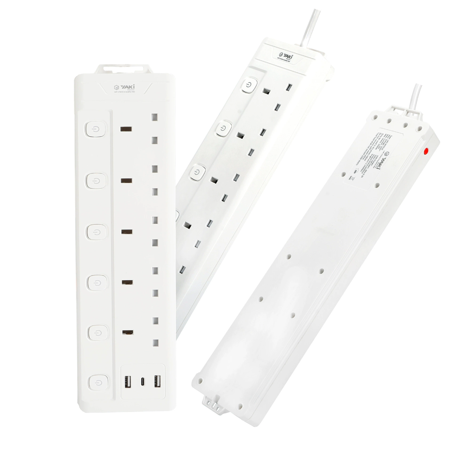 Yingbiao Yaki Powder Siter USB Multifunctional Pole Stomato -Control Dividet Panel European Plug Port Power Jumping Protection