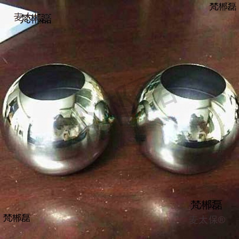 不锈钢装饰圆空心球双孔球单孔球通孔球冲孔球穿孔球打孔开麦太保