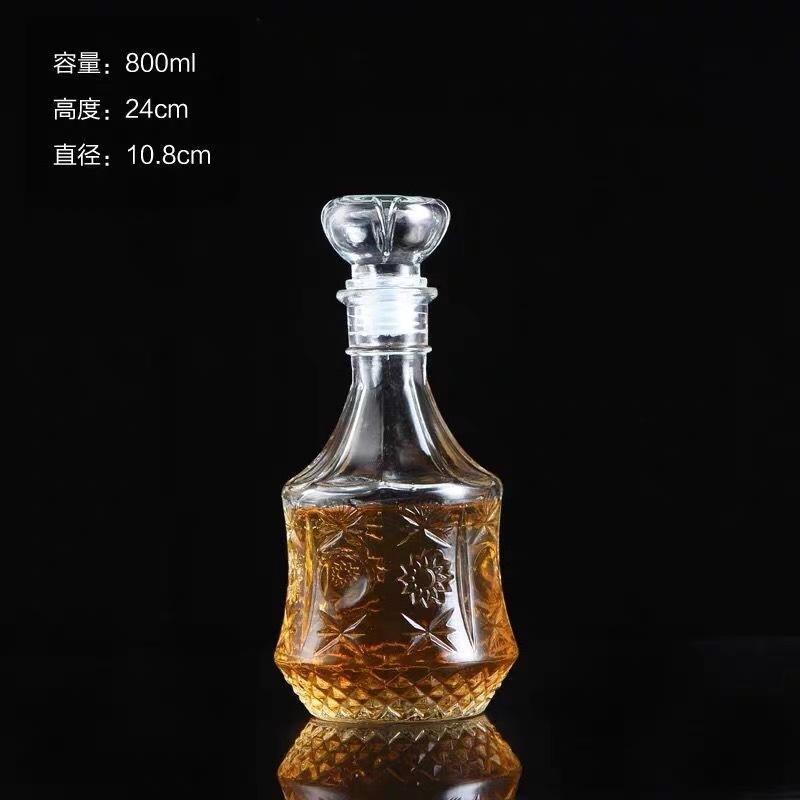 Fabricantes de vinos 50ml 1000ml botellas de prueba creativas botellas de vino rosado de diamante transparentes botellas de vino extranjero
