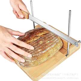 跨境木质面包切片器烘培法棍吐司分片器肥皂切皂器面包刀切片菜板