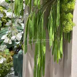 仿真豆角豌豆荚婚庆造景装饰绿植假花仿真绿植垂吊花材外贸批发
