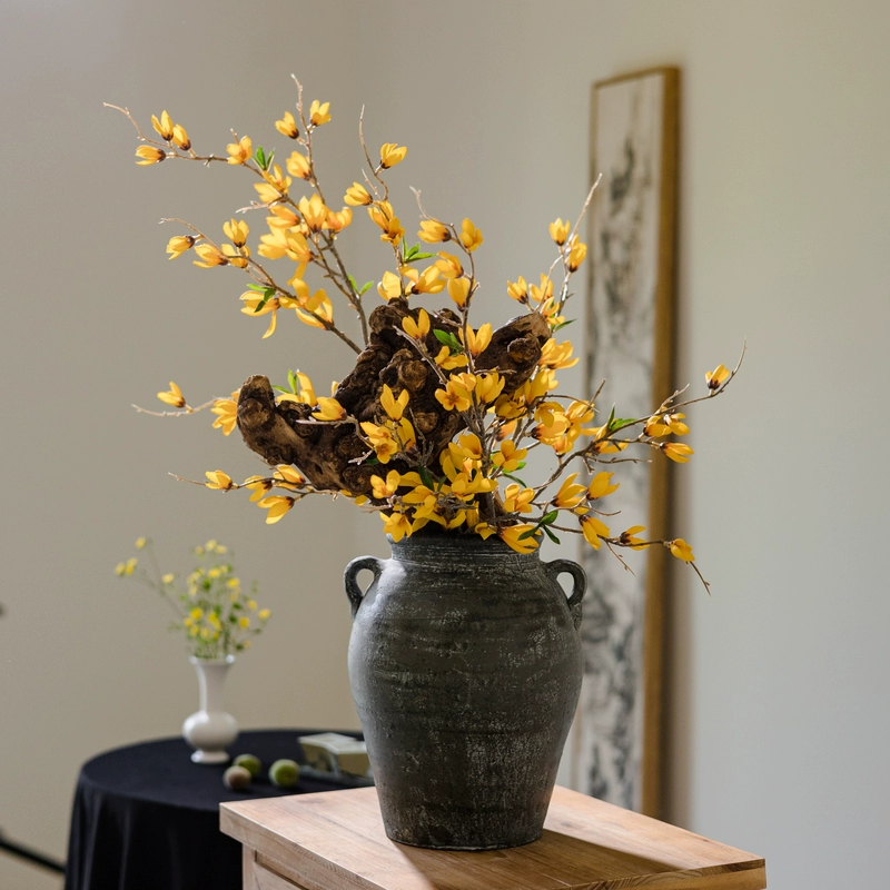 Оптовая продажа, новая китайская магнолия, украшение для гостиной, стола, искусственные цветы, украшения, цветочная композиция, свадебные цветы