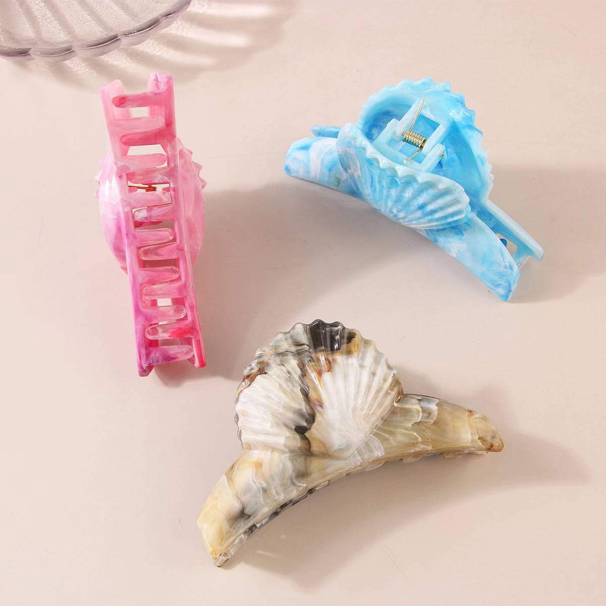 55g Weight Hair Claws Hair Accessories Type 1 Piece Quantity Holiday, Daily Occasion Plastic Material Shell, Rectangle Pattern Women's Gender Stoving Varnish Design Casual, Simple Style Style Women's Casual Simple Style Shell Rectangle Plastic Stoving Varnish Hair Claws 2