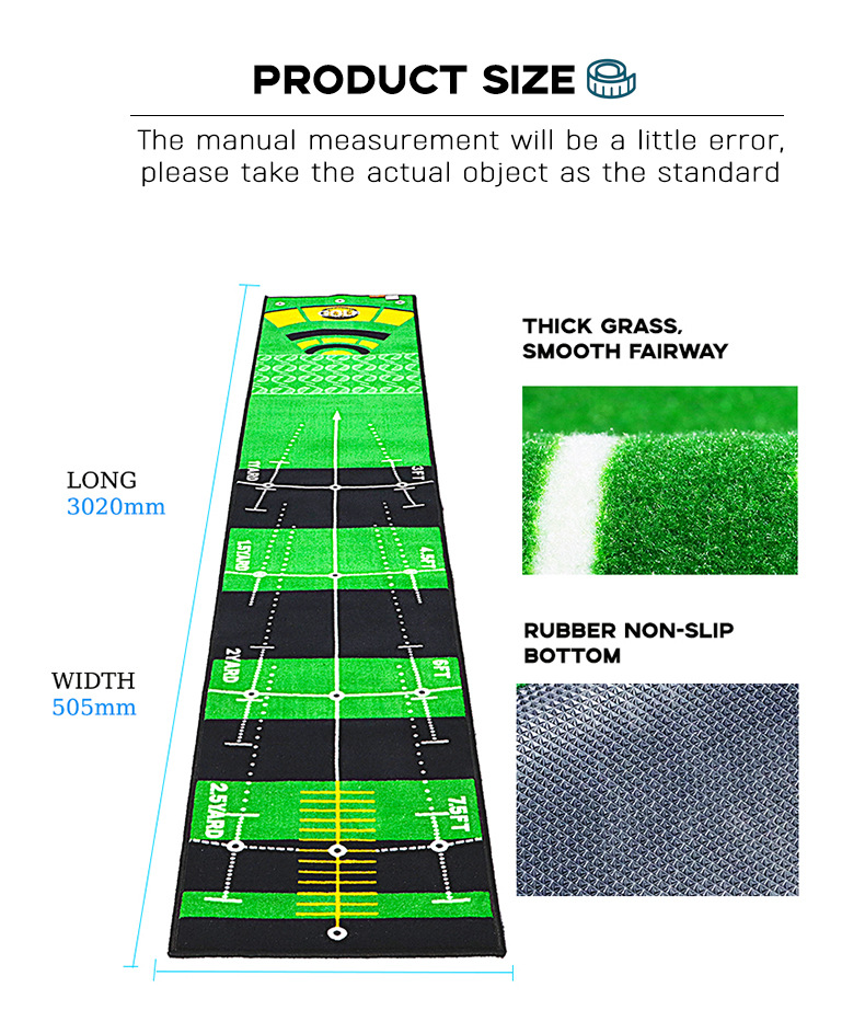 thumbnail image 1 of Golf Putting Práctica Manta Interior Exterior Golf Suministros Poner Entrenamiento Manta Practicante Rojo, 1 of 2