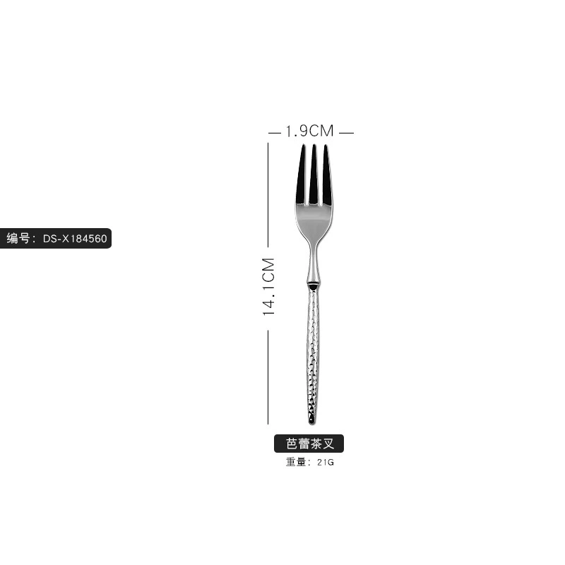 Tableware stainless steel, set for hotel, 6 pieces