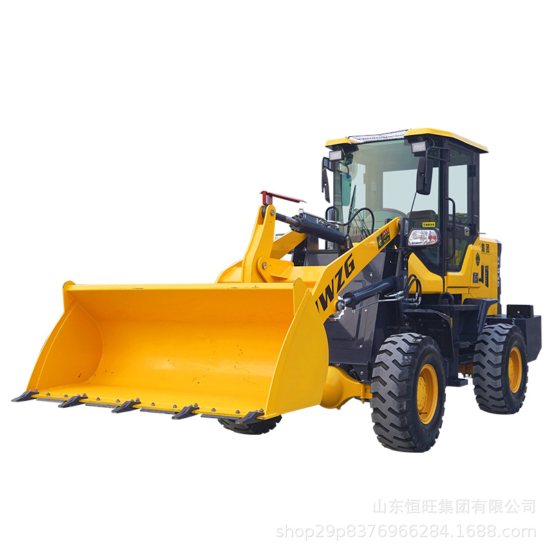 Hengwang mini excavadora cargador exportación fuente de carga cuatro tracciones polielevadora diesel multifuncional agarración de madera agrícola