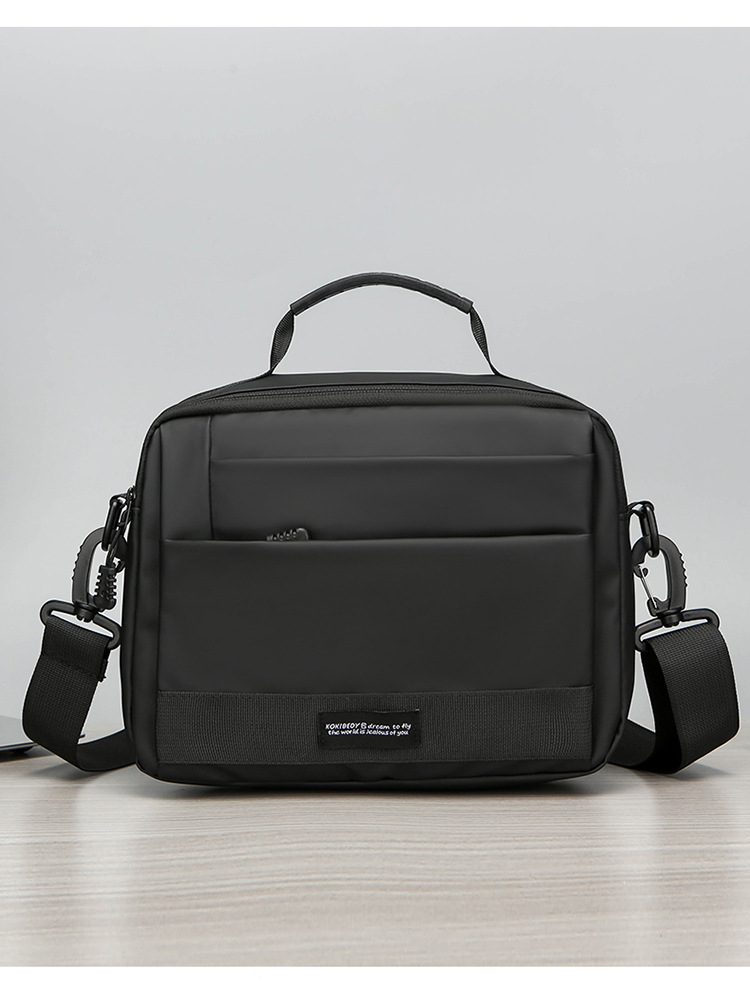 New horizontal multi-functional nylon bag for men, sporty and casual small bag, single-shoulder crossbody handbag, men's cross-border bag Item Picture