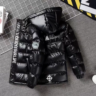 男童羽绒棉衣2026冬装新款儿童加厚保暖连帽棉服中大童棉袄外套潮