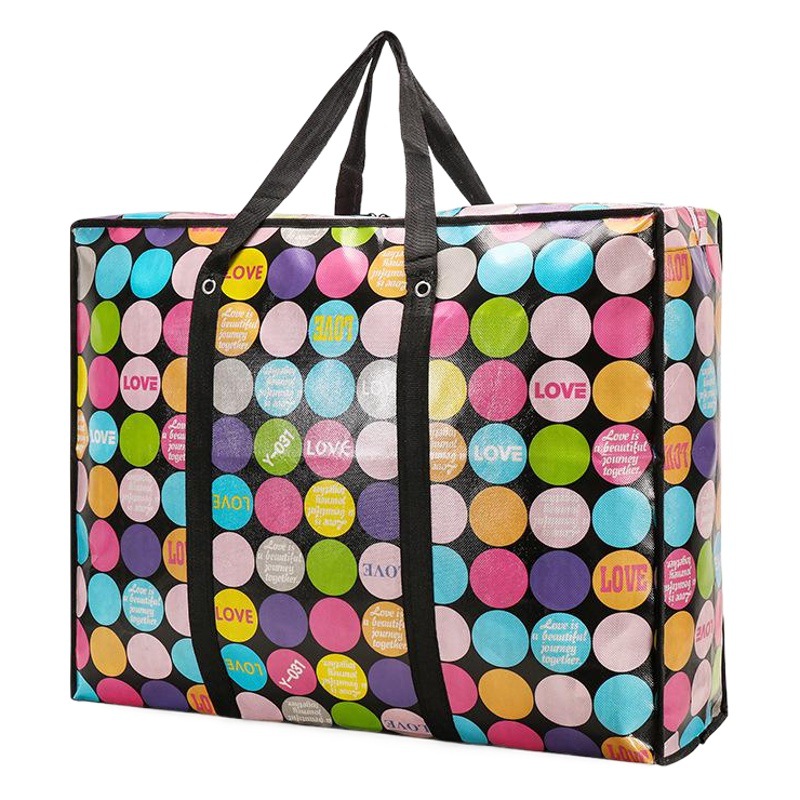 Non-Woven Fabric Laminated Moving Bag, Large Water-Resistant Luggage Packing Bag, Large Capacity Quilt Storage Luggage Bag Wholesale