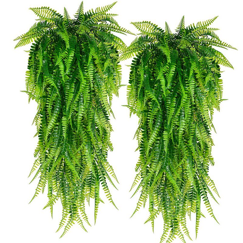 Cross-Border Artificial Wall Hangings, Artificial Plants, Boston Ferns, Fake Vines, Hanging Ivy Decorative Green Plants