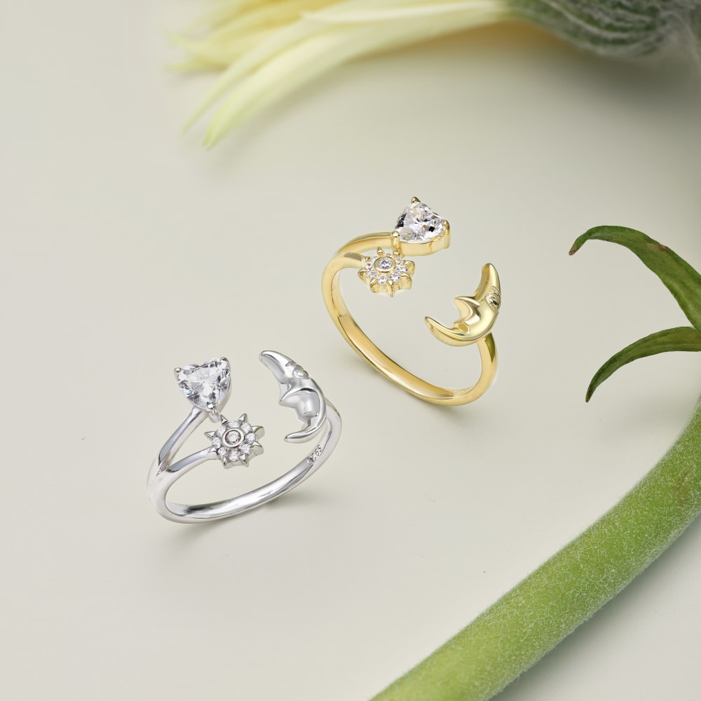 6g Weight Zircon Inlay Material Open Rings Classification Adjustable Ring Size 1 Piece Quantity Holiday, Daily Occasion 925 Sterling Silver Material Geometric Pattern Women's Gender Plating, Inlay Design Basic, Modern Style, Classic Style Style 925 Sterling Silver Zircon Geometric Open Rings 26