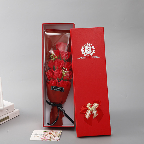 Mother's Day creative gift 11 rose soap flower gift box Valentine's Day bouquet gift for boyfriend and girlfriend and wife