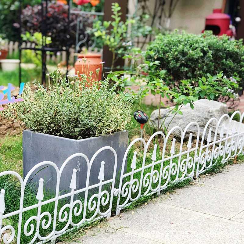 ПВХ садоводство европейский стиль пластиковый забор на открытом воздухе идиллический забор свадебный декоративный забор имитация железа садовый ограждение