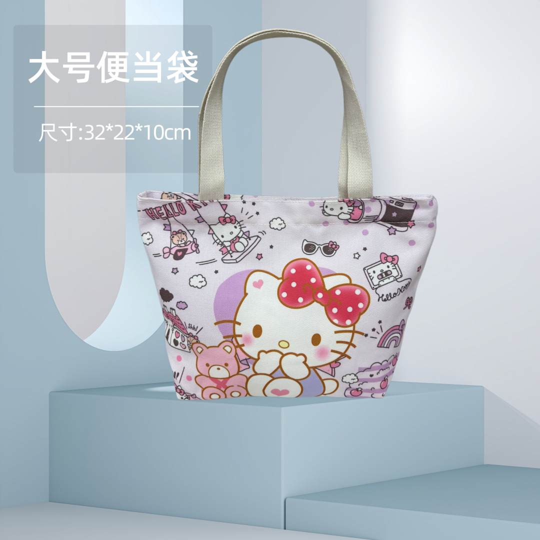 Bolsa Bento Sanrio lona almuerzo dibujos animados