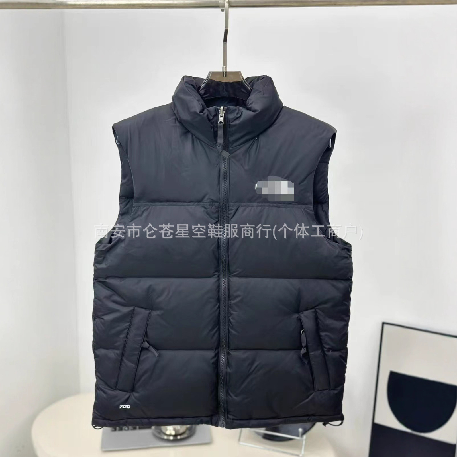 Putian American Version of Beijia down Vest Embroidered Men's and Women's Lightweight Thickeneded Outdoor Warm Loose Vest Jacket Outdoor