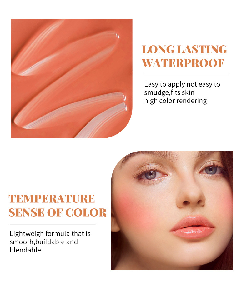 Cross-border ti Brightening Liquid Blush Matte, natural and three-dimensional, complexion enhancement, contouring, nude makeup blush undefined