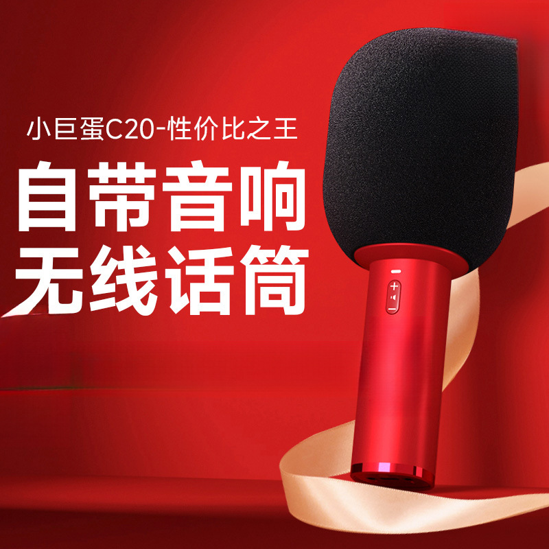 Microphone and Speaker Integrated Microphone Small Singing C Wireless Home Karaoke Children's Family Ktv