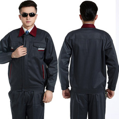 廠家批發勞保工作服 工廠工地服 定 做汽修工裝車間服長袖勞保服