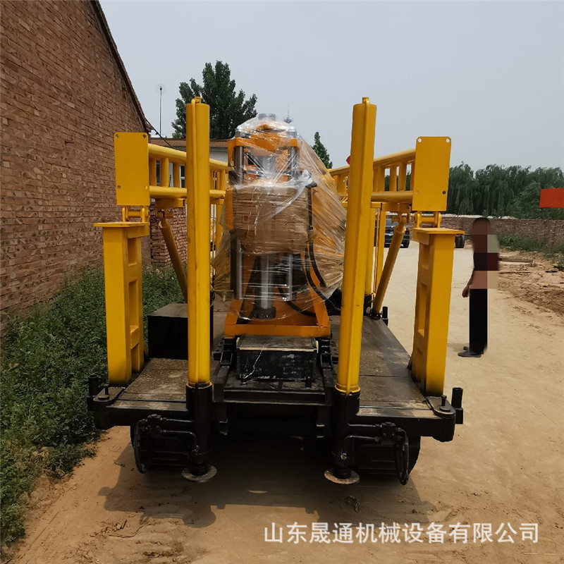 行走式GK-180钻机全液压支撑塔地质勘探取芯打孔钻机履带水井钻机