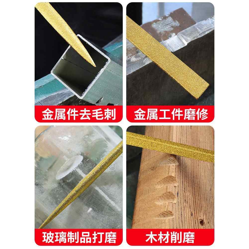 Archivo de diamante, archivo de aleación, pequeño cuchillo de fricción, herramienta de molienda de jade de metal, conjunto de cuchillo de abrasión de aluminio
