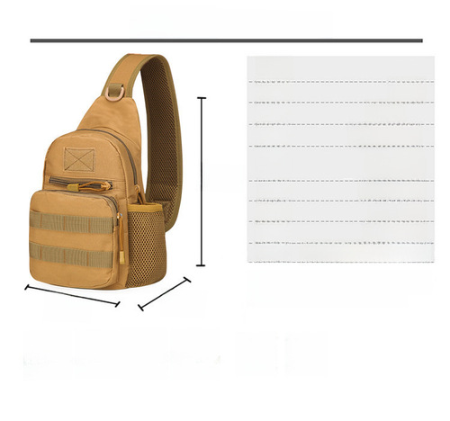 Manufacturer wholesale outdoor camouflage multi-functional chest bag for men and women, mountain climbing tactical outdoor water bottle bag, single-shoulder crossbody bag