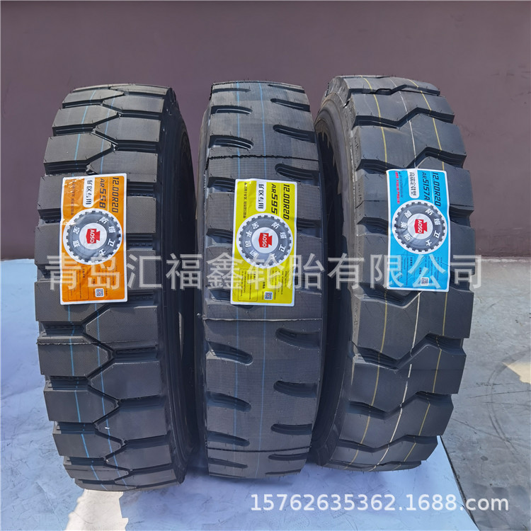 1200-20 12.00R20 前四后八翻斗车泥头渣土卡车 货车轮胎半挂拖车