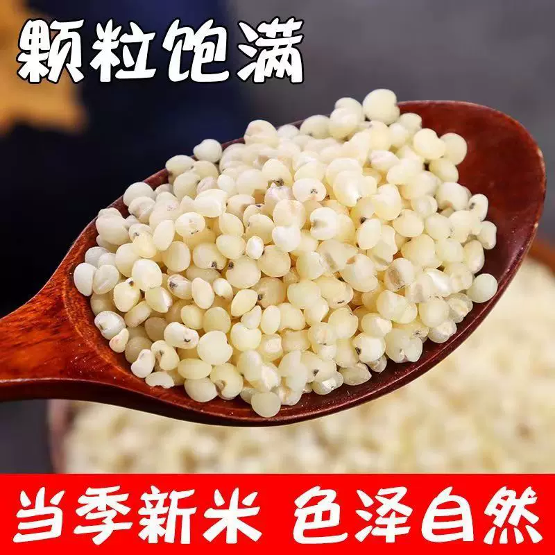 东北新鲜白高粱米脱壳去皮煮粥粗粮杂粮批发一件代发