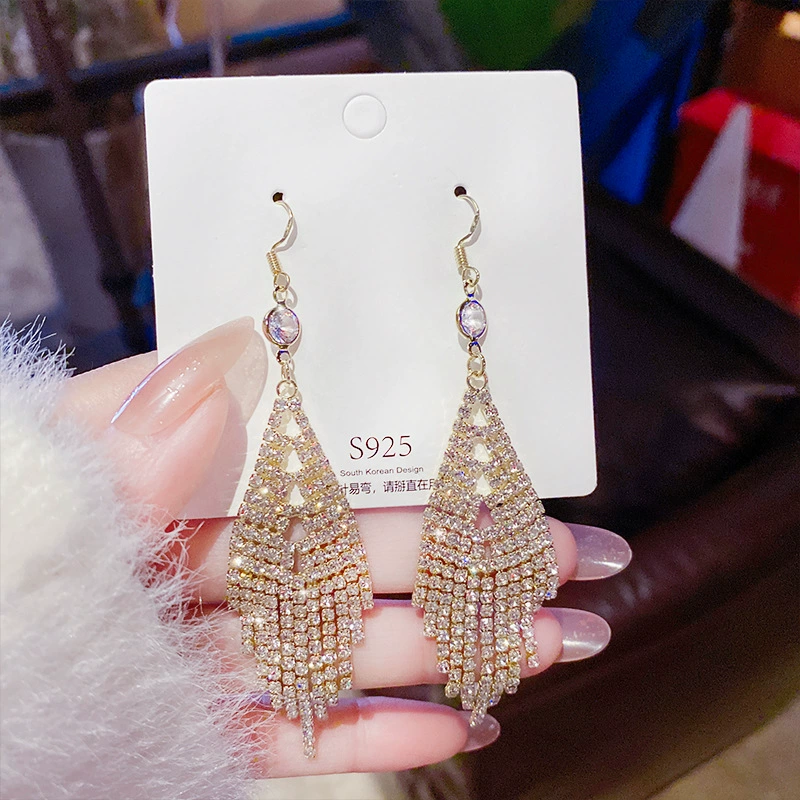Серебряная игла, серьги из жемчуга, образец 925, стиль легкой роскоши, оптовая торговля