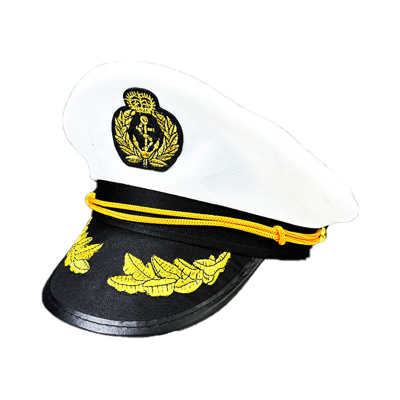 Sombrero de policía europeo y americano de siete colores de Amazon, uniforme sexy, sombrero de fiesta, sombrero de capitán de Halloween, sombrero de policía europeo y americano