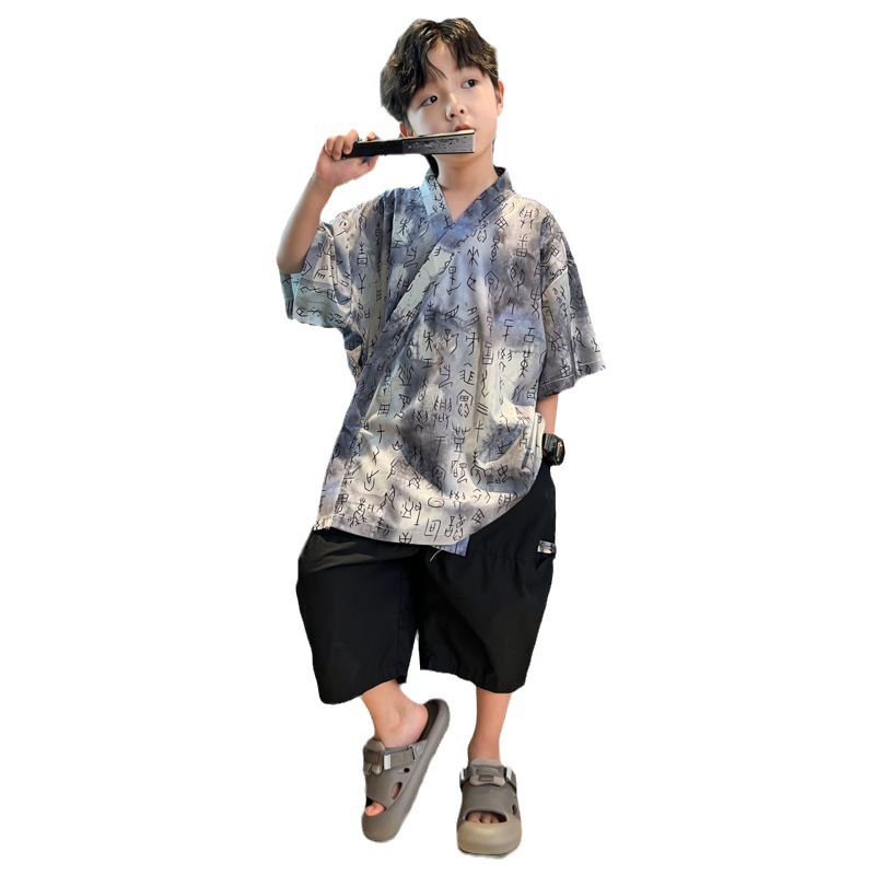 Conjunto hanfu roupa tradicional chinesa para meninos_voghion.com