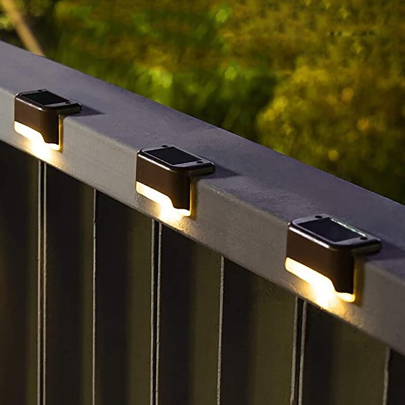 Outdoor Solar Fence Light Waterproof Solar Light Outdoor Deck Light Backyard Railing Steps Terrace Staircase Light