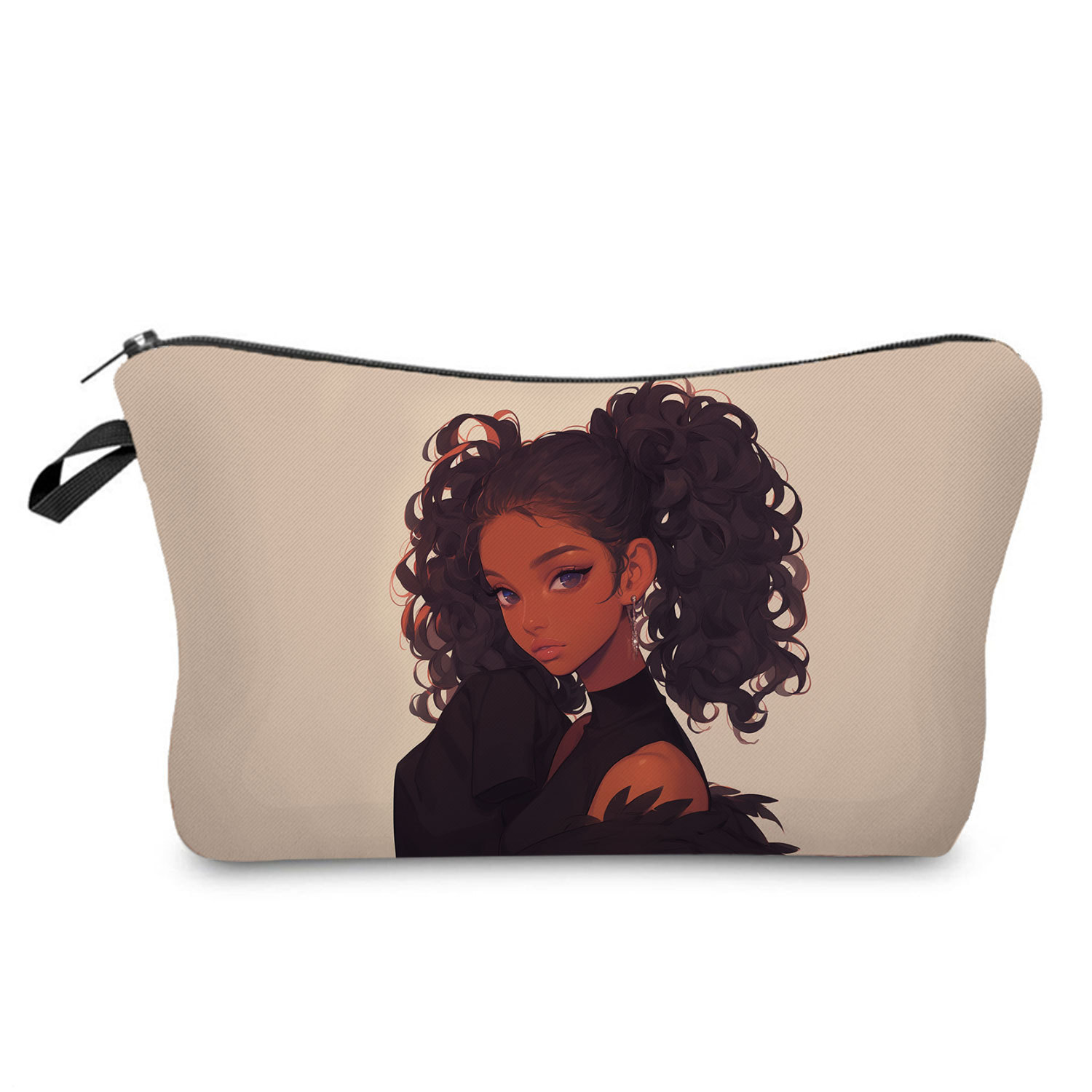 Cosmetic Bag Bags Type Streetwear Human Polyester Square Makeup Bags