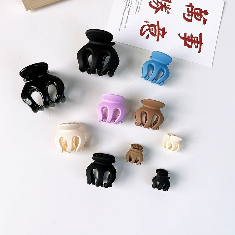 Набор Hair Clips креветка ракушка, 2–4.5 см, матовые и яркие цвета, зажимы для хвоста от маленьких до больших