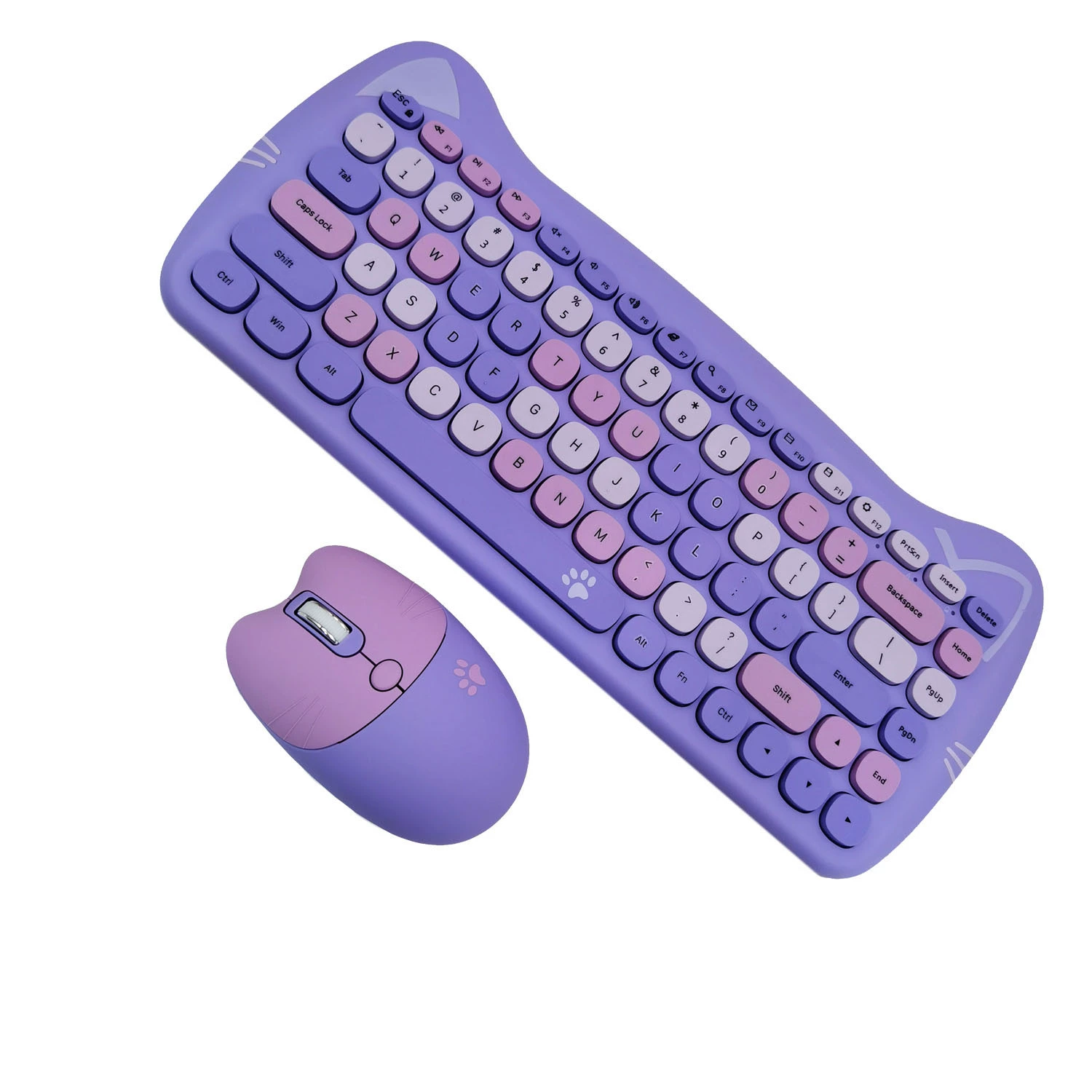 Wireless cartoon set, matte wireless mouse, keyboard, 4G