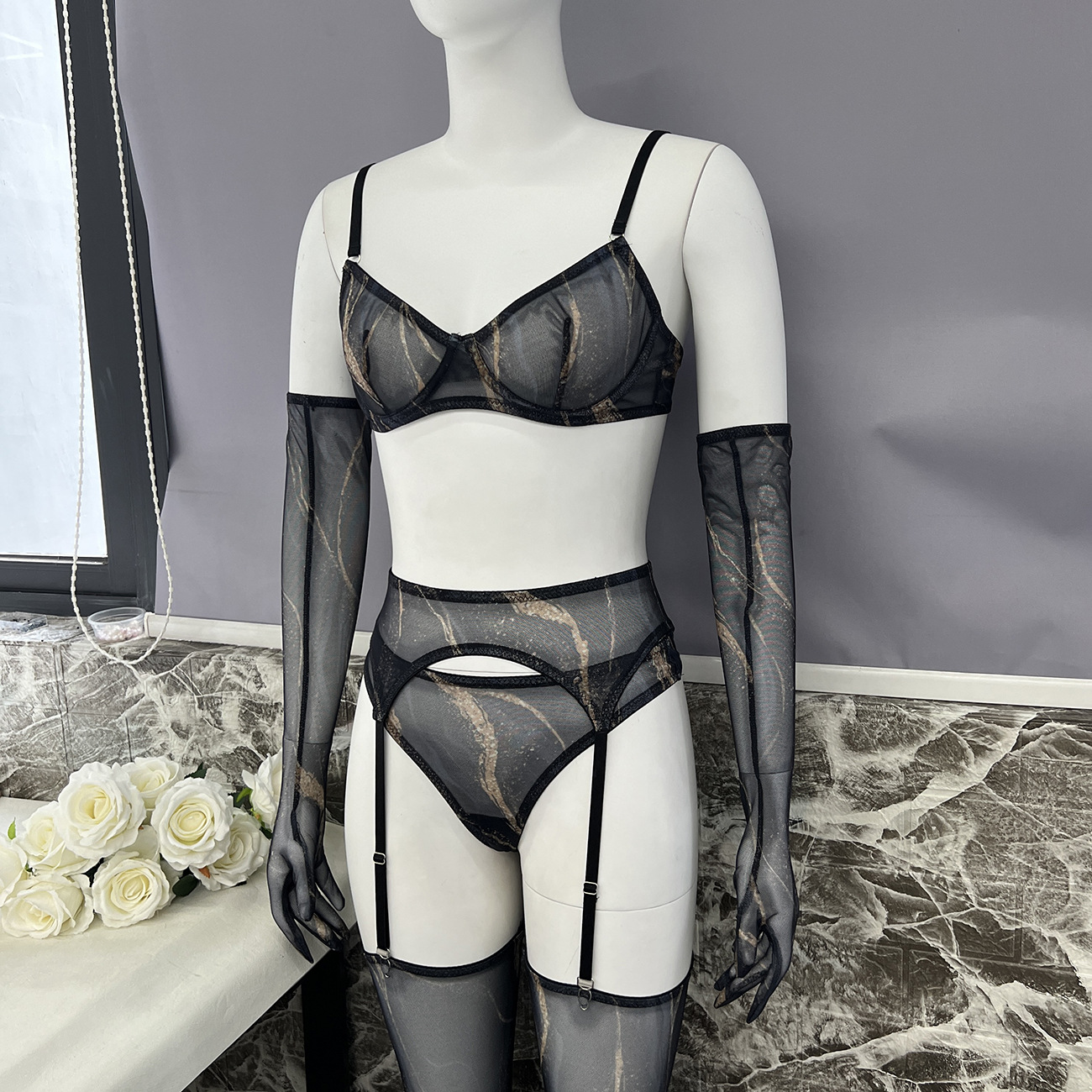 105g Weight Sexy Feel Of Sensation Sleeveless Sleeve Length Sexy Lingerie Lingerie Type Polyester Fabric Type Sexy Lingerie Sets Sets Type 1 Set Quantity Indoor, Home, Honeymoon Occasion Strap Neckline Color Block Pattern All Seasons Season Women's Gender Sexy Style Women's Sexy Color Block Sexy Lingerie Sets Indoor Home Honeymoon Sexy Lingerie 10