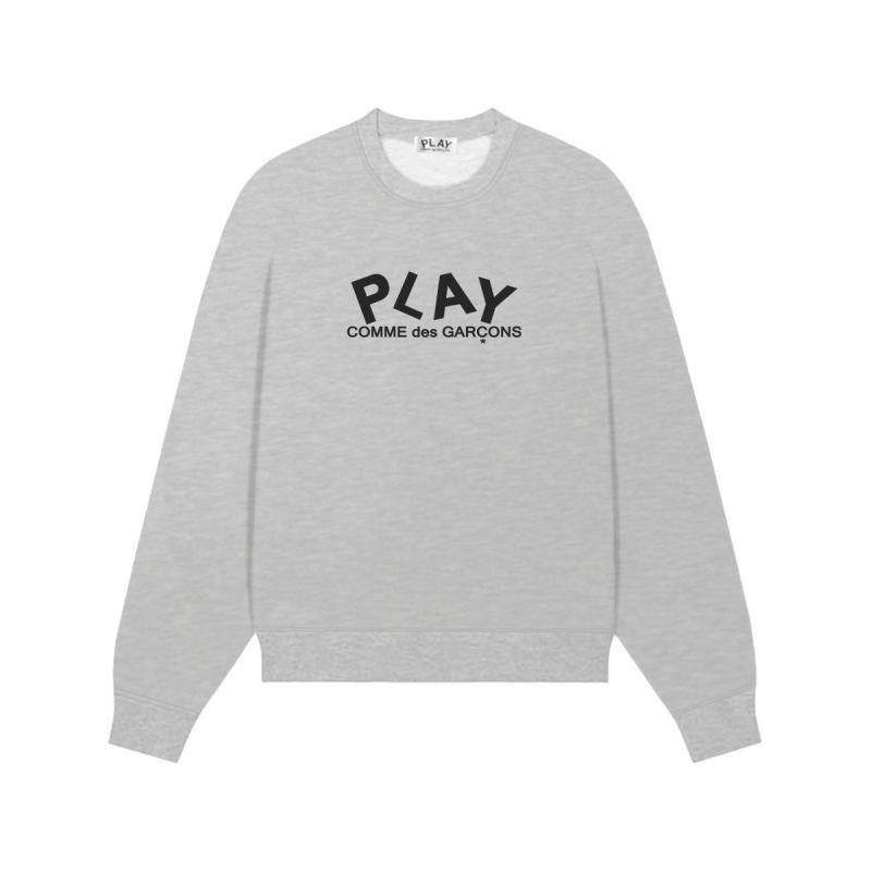 Comme des Garcons川久PLAY刺绣爱心秋冬季长袖圆领毛圈卫衣 男女|undefined