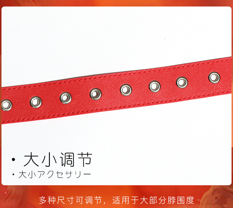 SM Soft-Face Traction Collar Set, PU Leather & Metal Restraint Kit, Black — detail image 4