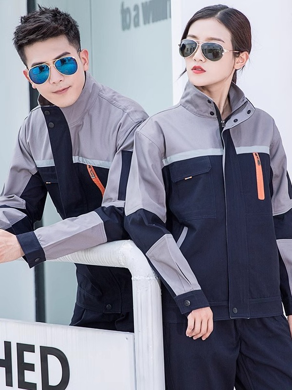 Trajes de trabajo primavera y otoño de algodón grueso resistente al desgaste soldadura eléctrica reparación de automóviles reflector de ingeniería de ropa laboral personalizada