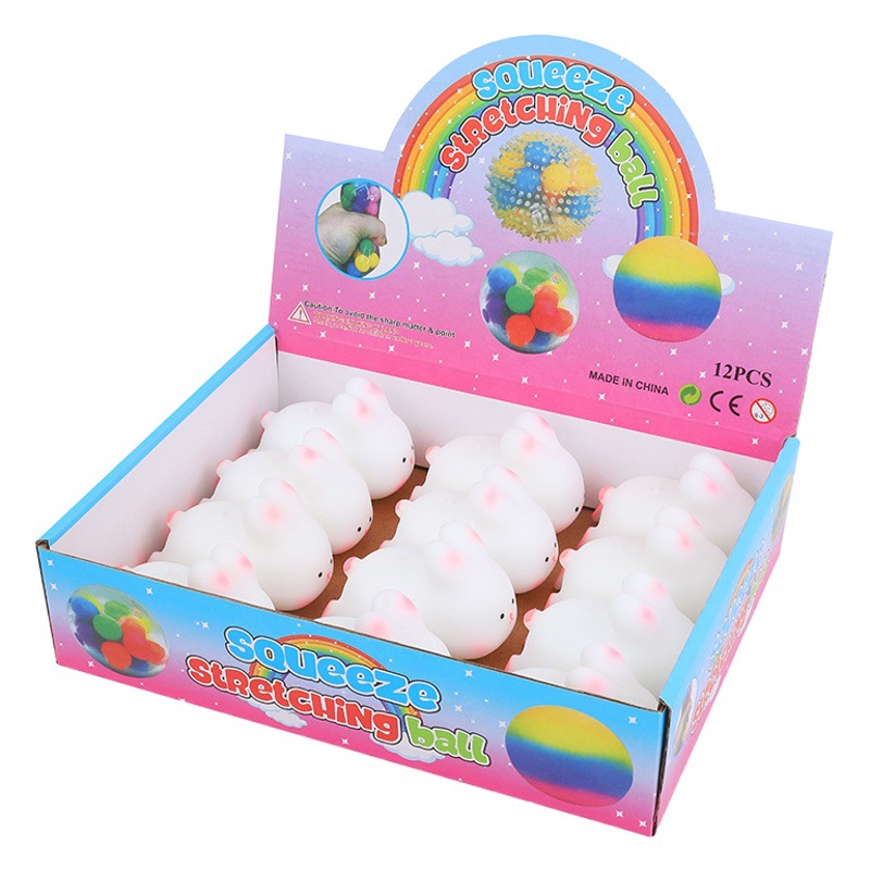 Lasha conejo pinch le creativo harina animal Vent Bola de descompresión artefacto lento rebote los niños pequeños juguetes al por mayor