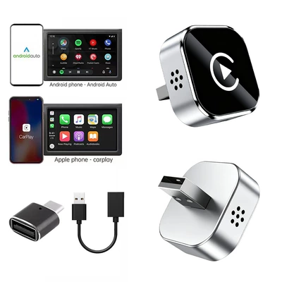 Phones, a Two-In-One Box That – Simsiz CarPlay və Android Auto - k27-silver-adapter-extension-cable-overseas-version-not-applicable-to-domestic-android