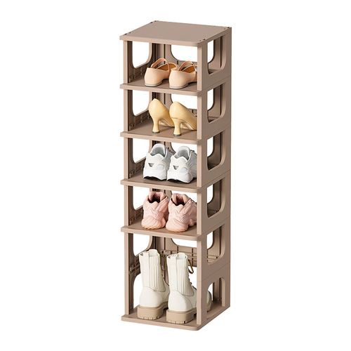 Simple household multi-layer assembly dust-proof storage shoe rack shoe box dormitory door space-saving plastic shoe cabinet storage rack