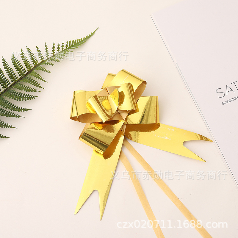 Laminación láser dibujado a mano flor Navidad embalaje de regalo fiesta boda celebración decoración mate ajuste tirar flor