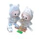 Labubu cloth clothes hanging for raincoat cute hat suit 10cm baby raincoat wholesale