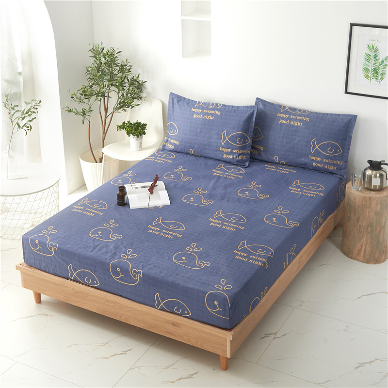 Sheet, pillowcase, set, dustproof protective bedspread, 3 piece set, clips included, increased thickness