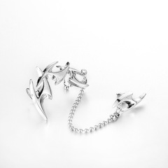 單個歐美新款個性ins風飛鏢造型長流蘇一體式耳鈎耳飾廠家直銷