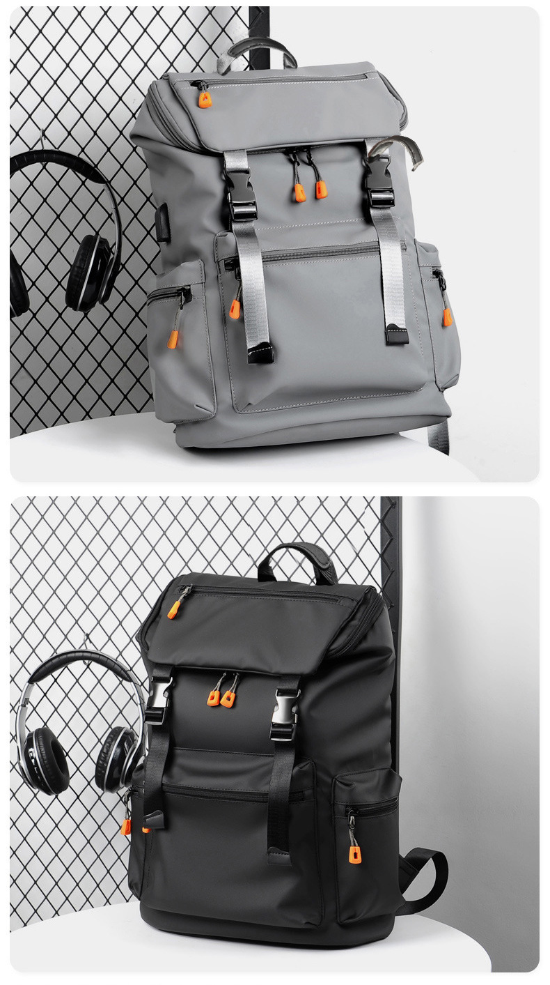 New Backpack for Men's Business and Leisure, Large Capacity Travel Bag, Computer Backpack, Junior High School Student Backpack, Backpack for Men_voghion.com