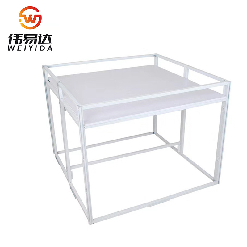 伟易达展示架工厂供应超市商品食品促销台堆头地摊商场折叠展柜